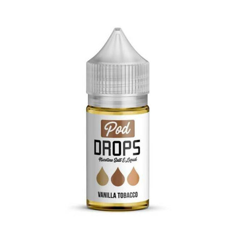 Vanilla Tobacco - Pod Drops Nic Salts (30ML)